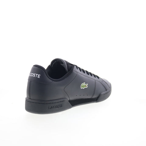 Lacoste Carnaby Cup 125 2 SMA Mens Black Leather Lifestyle Sneakers Shoes