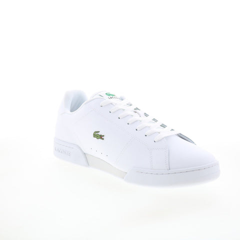Lacoste Carnaby Cup 125 2 SMA Mens White Leather Lifestyle Sneakers Shoes