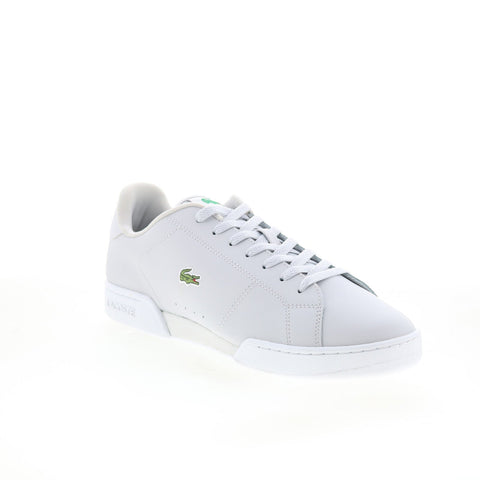 Lacoste Carnaby Cup 125 2 SMA Mens Gray Leather Lifestyle Sneakers Shoes