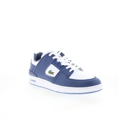 Lacoste Court Cage 125 1 SMA Mens Blue Leather Lifestyle Sneakers Shoes