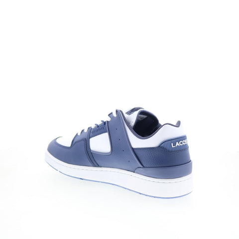 Lacoste Court Cage 125 1 SMA Mens Blue Leather Lifestyle Sneakers Shoes