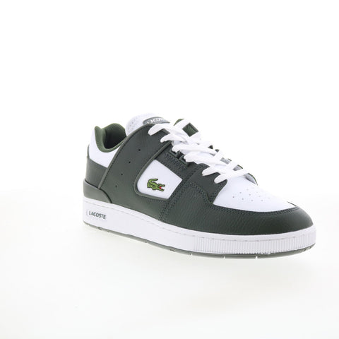 Lacoste Court Cage 125 1 SMA Mens Green Leather Lifestyle Sneakers Shoes