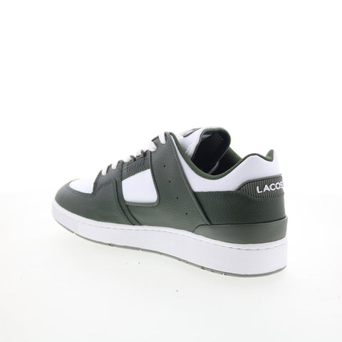 Lacoste Court Cage 125 1 SMA Mens Green Leather Lifestyle Sneakers Shoes