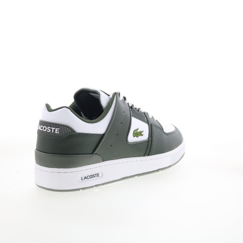 Lacoste Court Cage 125 1 SMA Mens Green Leather Lifestyle Sneakers Shoes