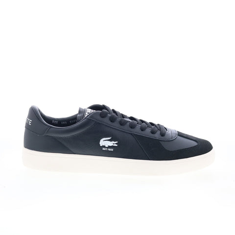 Lacoste Baseshot Pro 125 3 SMA Mens Black Leather Lifestyle Sneakers Shoes