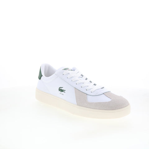 Lacoste Baseshot Pro 125 3 SMA Mens White Leather Lifestyle Sneakers Shoes