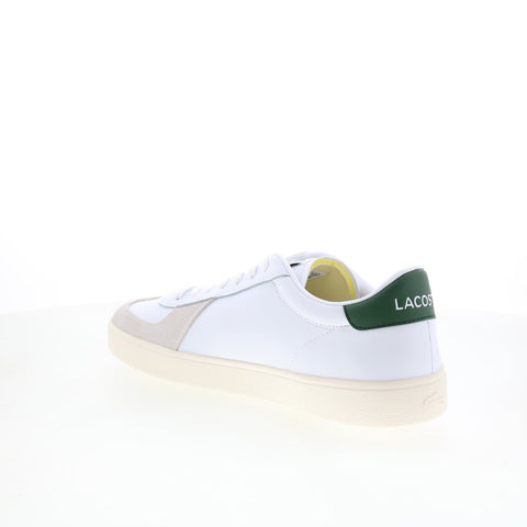 Lacoste Baseshot Pro 125 3 SMA Mens White Leather Lifestyle Sneakers Shoes