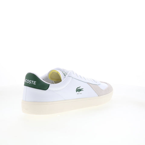 Lacoste Baseshot Pro 125 3 SMA Mens White Leather Lifestyle Sneakers Shoes