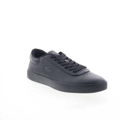 Lacoste Baseshot Evo 125 1 SMA Mens Black Leather Lifestyle Sneakers Shoes