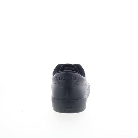 Lacoste Baseshot Evo 125 1 SMA Mens Black Leather Lifestyle Sneakers Shoes