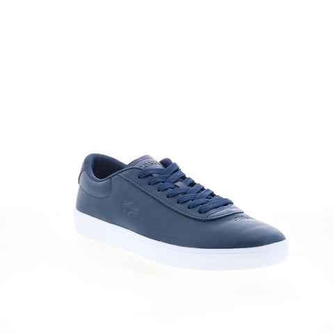 Lacoste Baseshot Evo 125 1 SMA Mens Blue Leather Lifestyle Sneakers Shoes