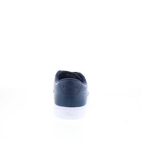 Lacoste Baseshot Evo 125 1 SMA Mens Blue Leather Lifestyle Sneakers Shoes