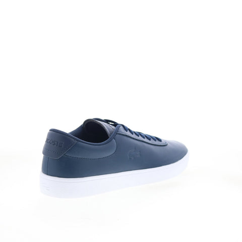 Lacoste Baseshot Evo 125 1 SMA Mens Blue Leather Lifestyle Sneakers Shoes