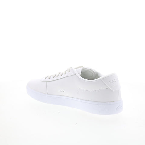 Lacoste Baseshot Evo 125 1 SMA Mens White Leather Lifestyle Sneakers Shoes