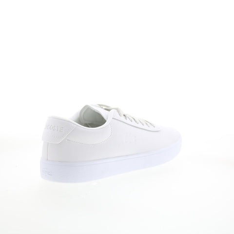 Lacoste Baseshot Evo 125 1 SMA Mens White Leather Lifestyle Sneakers Shoes