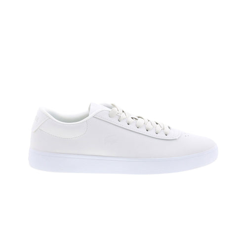 Lacoste Baseshot Evo 125 1 SMA Mens White Leather Lifestyle Sneakers Shoes