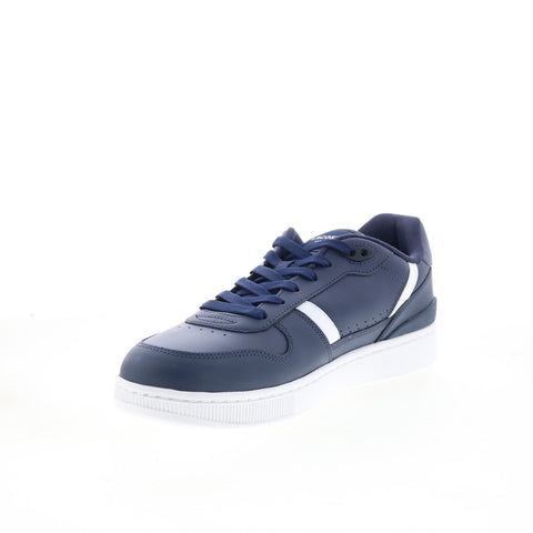Lacoste T-Clip Set 125 1 SMA Mens Blue Leather Lifestyle Sneakers Shoes