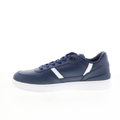Lacoste T-Clip Set 125 1 SMA Mens Blue Leather Lifestyle Sneakers Shoes