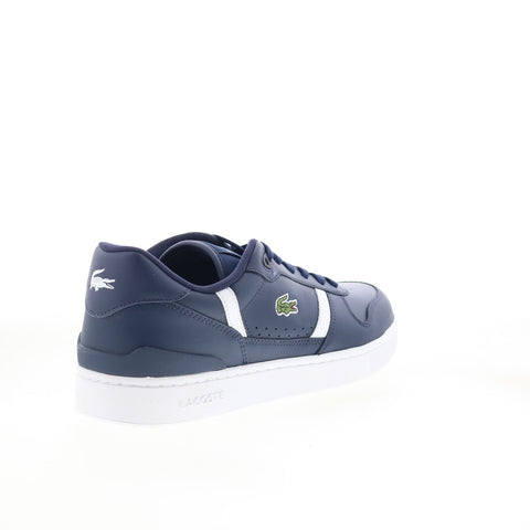 Lacoste T-Clip Set 125 1 SMA Mens Blue Leather Lifestyle Sneakers Shoes