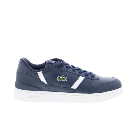 Lacoste T-Clip Set 125 1 SMA Mens Blue Leather Lifestyle Sneakers Shoes