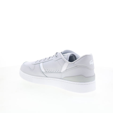 Lacoste T-Clip Set 125 1 SMA Mens Gray Leather Lifestyle Sneakers Shoes