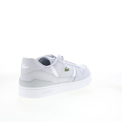 Lacoste T-Clip Set 125 1 SMA Mens Gray Leather Lifestyle Sneakers Shoes