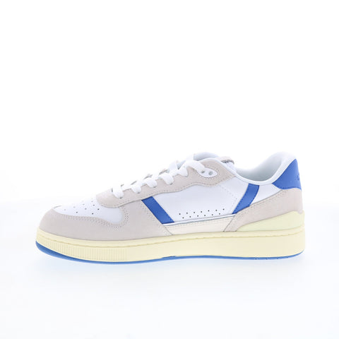 Lacoste T-Clip Set 125 6 SMA Mens White Suede Lifestyle Sneakers Shoes