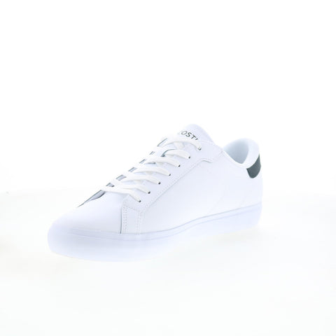 Lacoste Powercourt 125 2 SMA Mens White Leather Lifestyle Sneakers Shoes