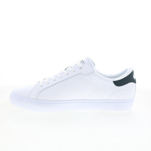 Lacoste Powercourt 125 2 SMA Mens White Leather Lifestyle Sneakers Shoes