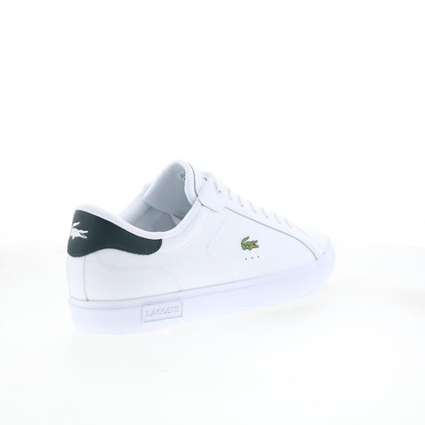 Lacoste Powercourt 125 2 SMA Mens White Leather Lifestyle Sneakers Shoes