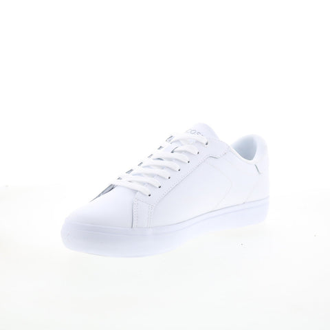 Lacoste Powercourt 125 2 SMA Mens White Leather Lifestyle Sneakers Shoes