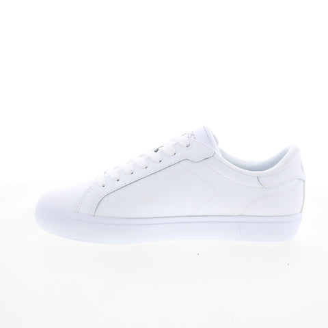 Lacoste Powercourt 125 2 SMA Mens White Leather Lifestyle Sneakers Shoes
