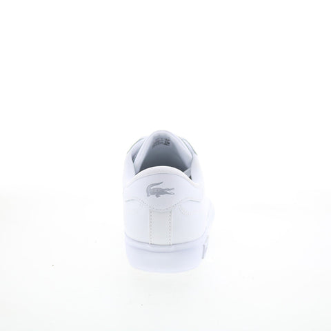 Lacoste Powercourt 125 2 SMA Mens White Leather Lifestyle Sneakers Shoes