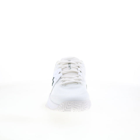 Lacoste Power Serve 125 1 SMA Mens White Leather Lifestyle Sneakers Shoes