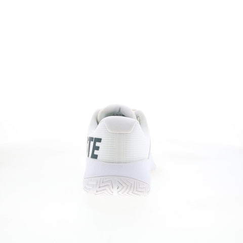 Lacoste Power Serve 125 1 SMA Mens White Leather Lifestyle Sneakers Shoes