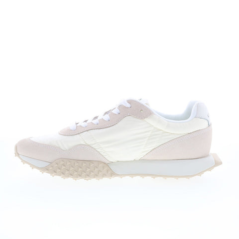 Lacoste L-Spin Evo 125 1 SMA Mens Beige Canvas Lifestyle Sneakers Shoes