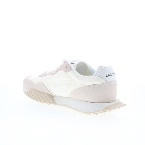 Lacoste L-Spin Evo 125 1 SMA Mens Beige Canvas Lifestyle Sneakers Shoes