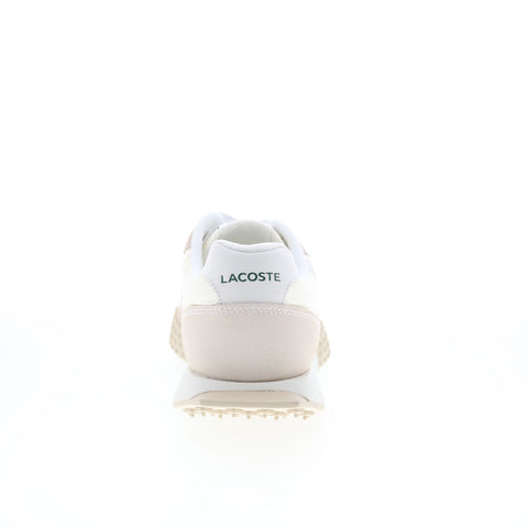 Lacoste L-Spin Evo 125 1 SMA Mens Beige Canvas Lifestyle Sneakers Shoes