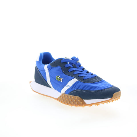 Lacoste L-Spin Evo 125 2 SMA Mens Blue Leather Lifestyle Sneakers Shoes