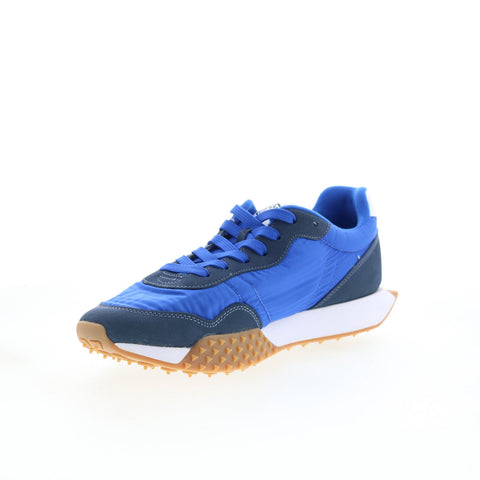Lacoste L-Spin Evo 125 2 SMA Mens Blue Leather Lifestyle Sneakers Shoes