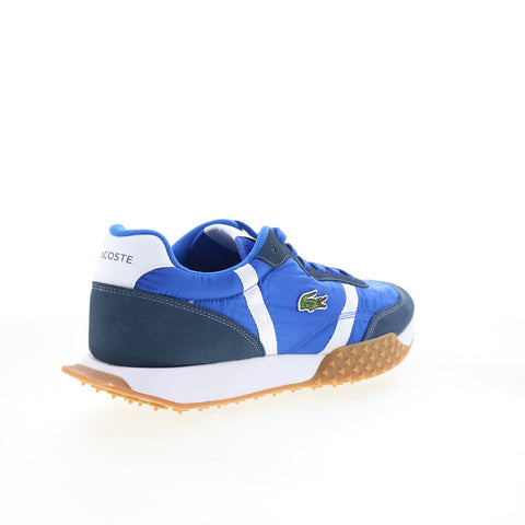 Lacoste L-Spin Evo 125 2 SMA Mens Blue Leather Lifestyle Sneakers Shoes