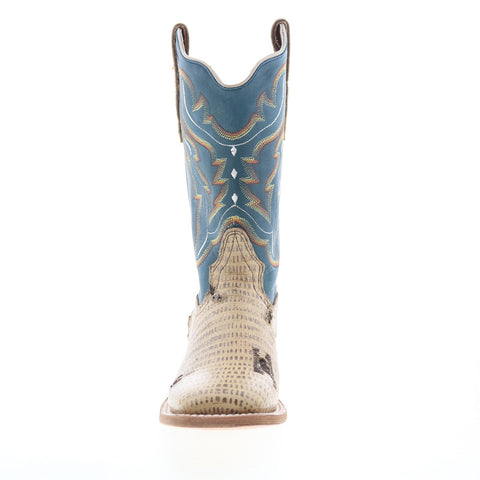 Outlaw Ladies 11" Lizard PNT 70001 Womens Brown Leather Western Boots