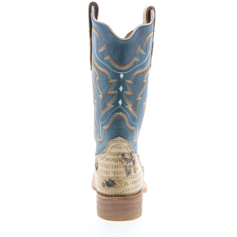 Outlaw Ladies 11" Lizard PNT 70001 Womens Brown Leather Western Boots