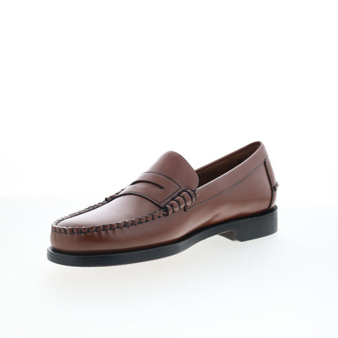 Sebago Classic Dan 7000300-900 Mens Brown Wide Loafers & Slip Ons Penny Shoes