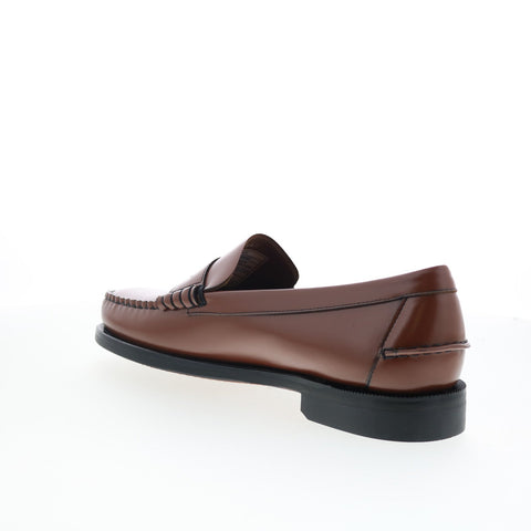 Sebago Classic Dan 7000300-900 Mens Brown Wide Loafers & Slip Ons Penny Shoes
