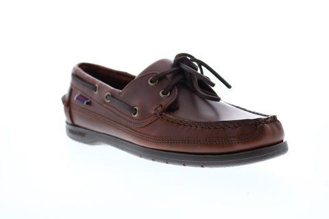 Sebago Schooner 7000GD0-925 Mens Brown Narrow Loafers & Slip Ons Boat Shoes