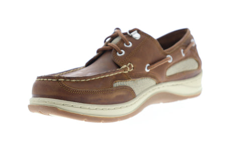 Sebago Clovehitch II FGL Waxed Mens Brown Narrow Loafers Boat Shoes