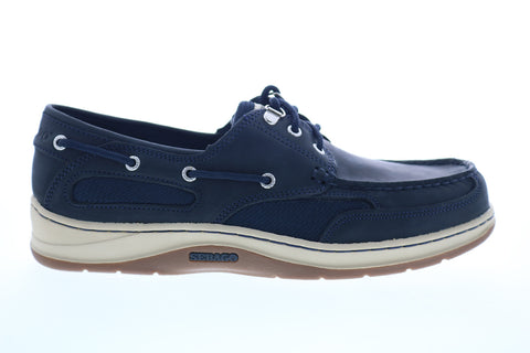 Sebago Clovehitch II FGL Waxed Mens Blue Wide Loafers & Slip Ons Boat Shoes