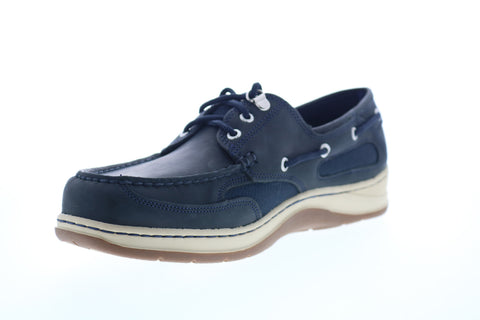 Sebago Clovehitch II FGL Waxed Mens Blue Wide Loafers & Slip Ons Boat Shoes