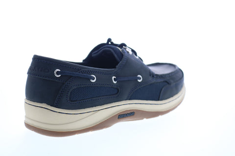 Sebago Clovehitch II FGL Waxed Mens Blue Wide Loafers & Slip Ons Boat Shoes